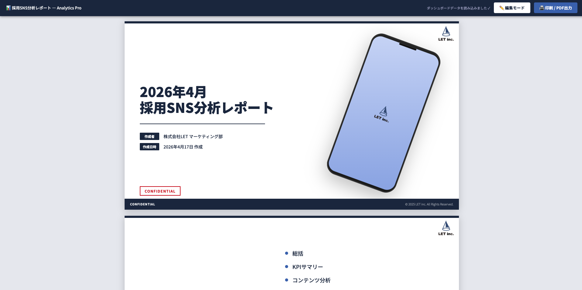 22スライド月次レポート